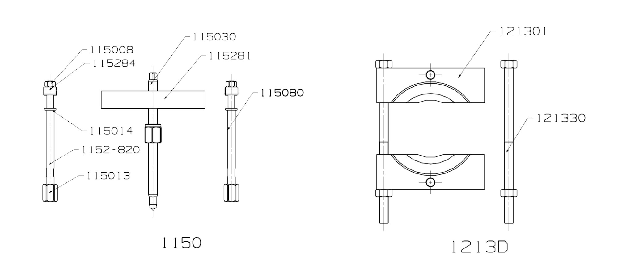 EXTRACTOR FORZA PUENTE Y GUILLOTINA SERIE 1100-1200